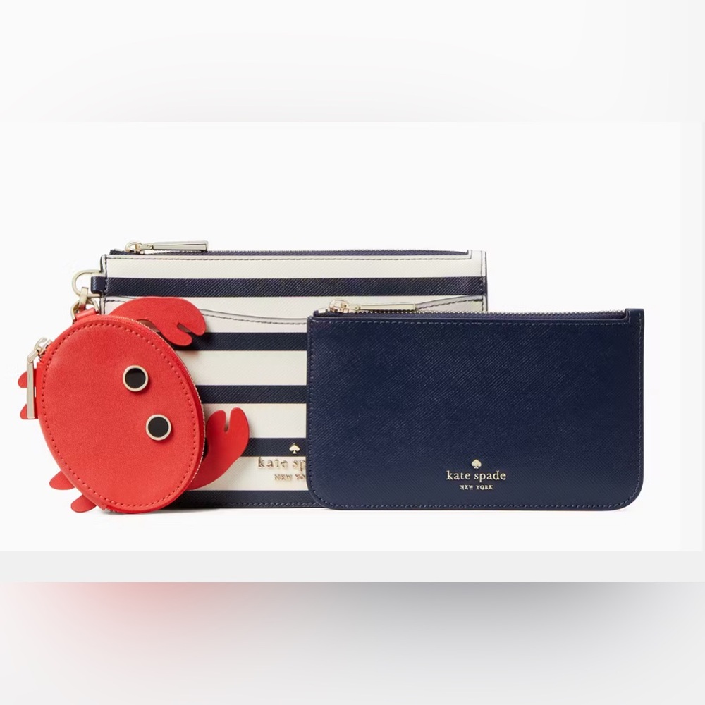 NWT! Kate Spade ♠️ Pinch Me Crab 🦀 Wristlet Set